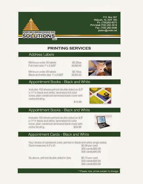 Premium Business Solutions Inc. Printing & Signage Services